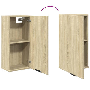 Wand-Badschrank Sonoma Eiche 32x20x67 cm