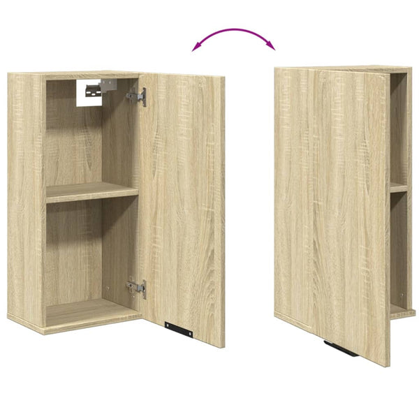 Wand-Badschrank Sonoma Eiche 32x20x67 cm