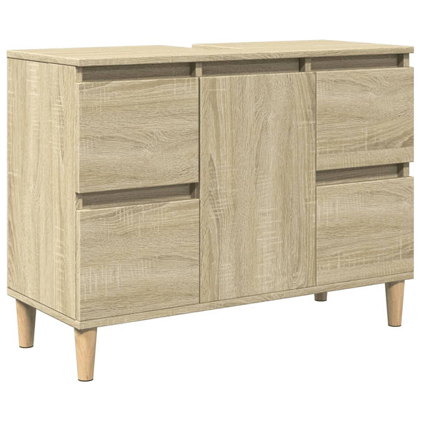 Waschbeckenunterschrank Sonoma-Eiche 80 cm