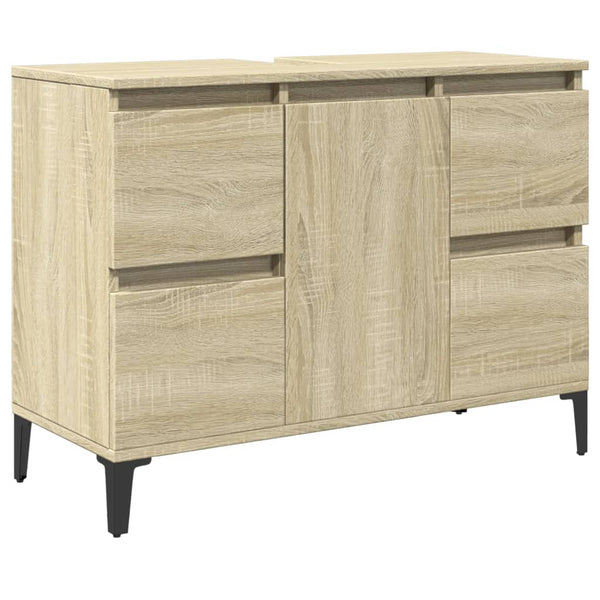 Waschbeckenunterschrank Sonoma-Eiche 80 cm