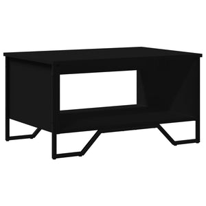 Schwarzer Couchtisch 75x51 cm