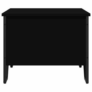 Schwarzer Couchtisch 75x51 cm