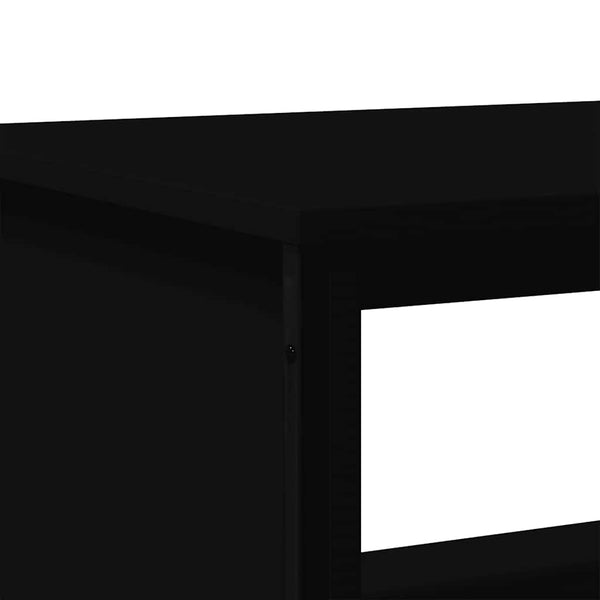 Schwarzer Couchtisch 75x51 cm