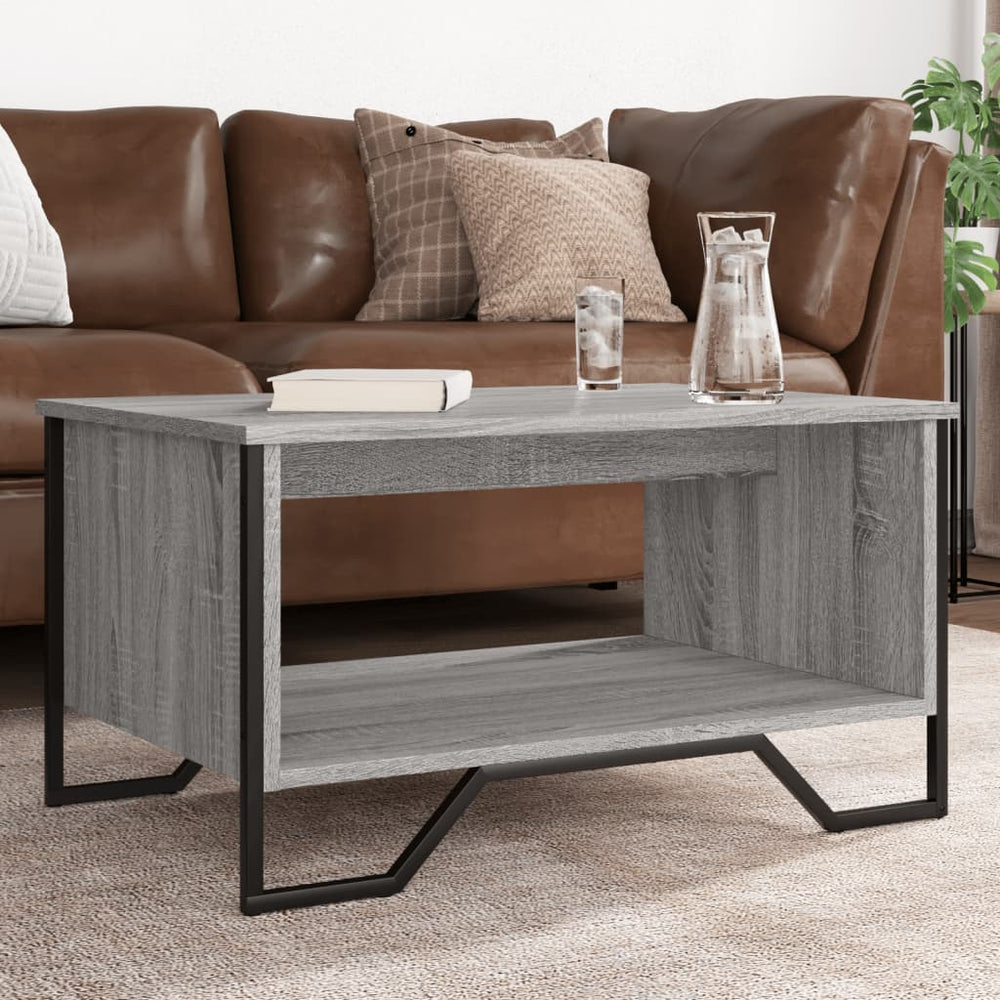 vidaXL Coffee Table Gray Sonoma 75x51x40 cm Engineered Wood