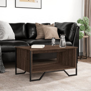 Couchtisch Braun Eichenoptik 75x51 cm