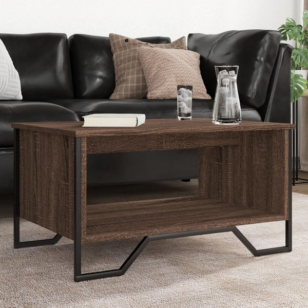 Couchtisch Braun Eichenoptik 75x51 cm