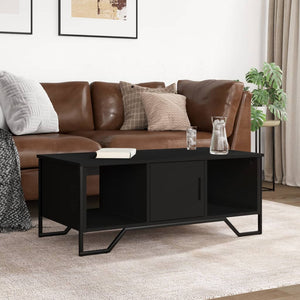 Schwarzer Couchtisch 100x51 cm