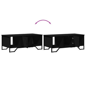 Schwarzer Couchtisch 100x51 cm
