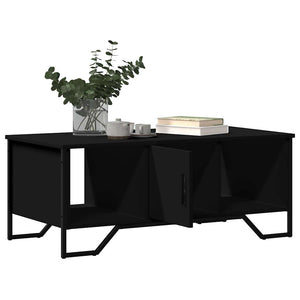 Schwarzer Couchtisch 100x51 cm