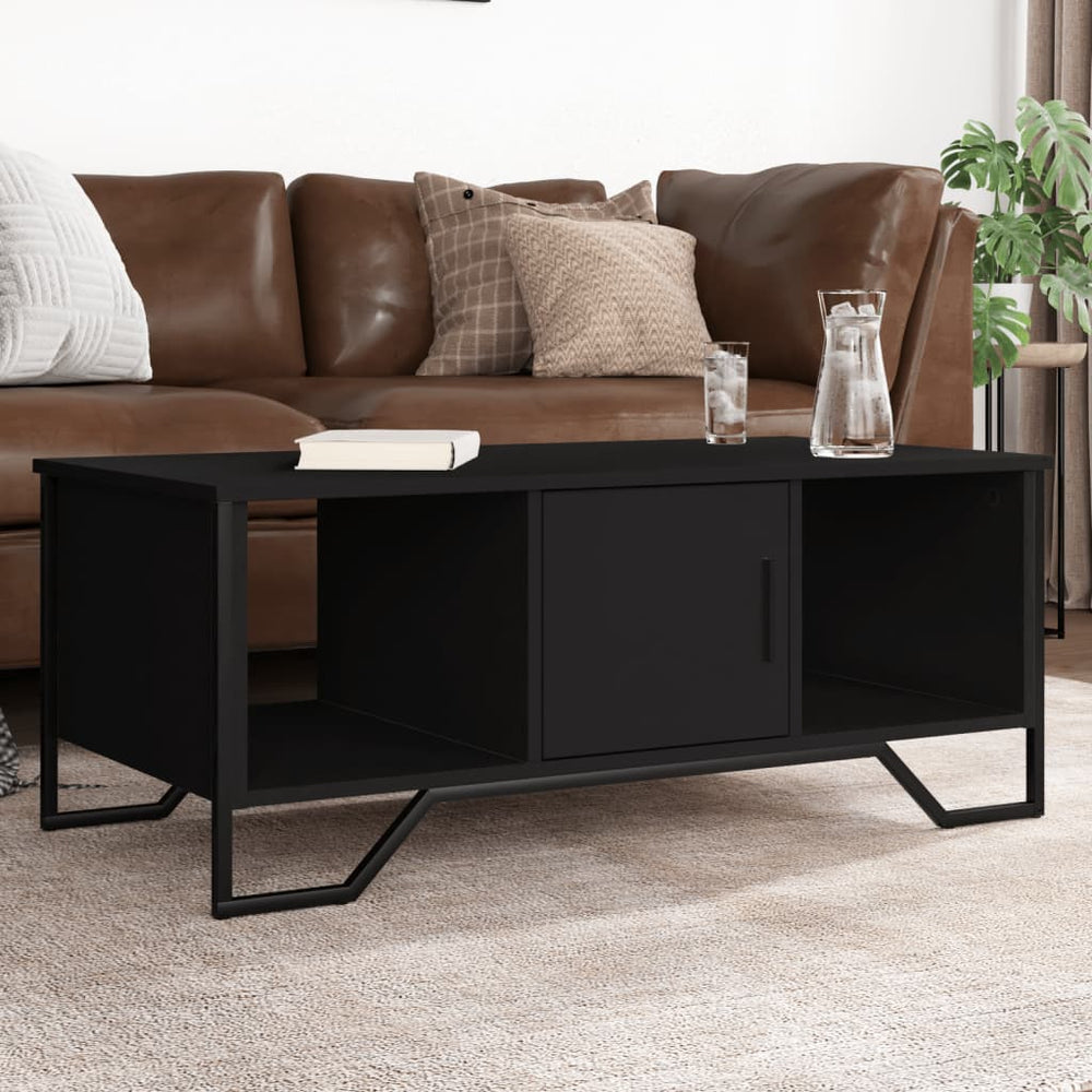 vidaXL Coffee Table Black 100x51x40 cm Engineered Wood
