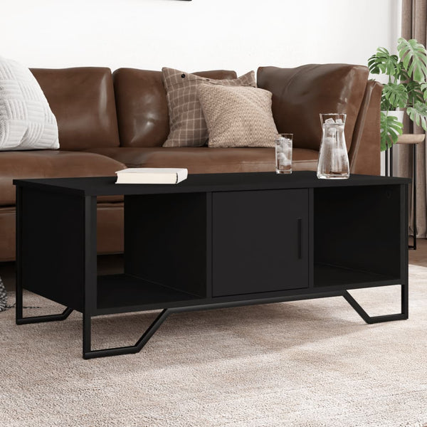 Schwarzer Couchtisch 100x51 cm