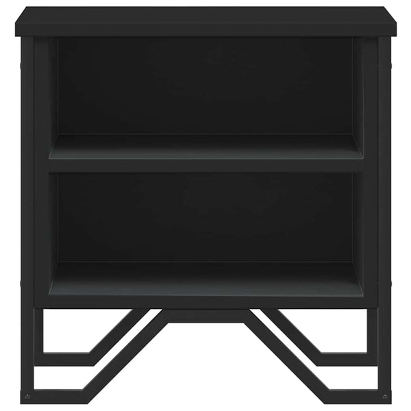 Nachttisch Schwarz 2er Set 40x30x40cm
