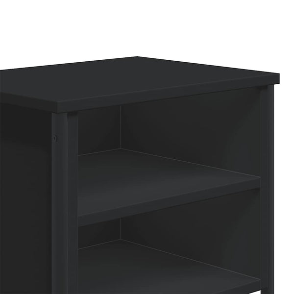 Nachttisch Schwarz 2er Set 40x30x40cm