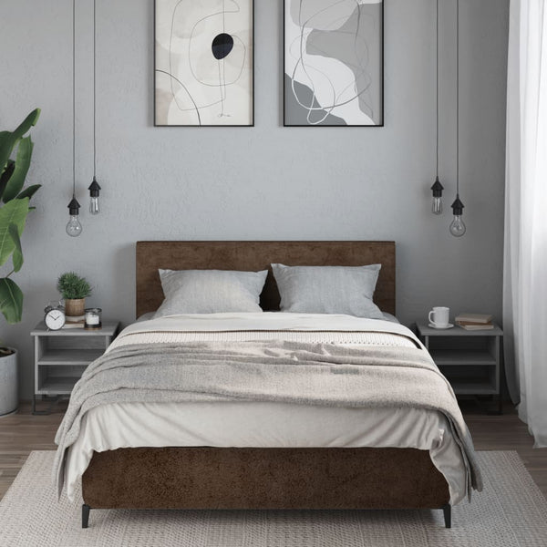Nachttische 2er Set Grau Sonoma
