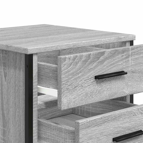 Nachttisch Grau Sonoma 40x40