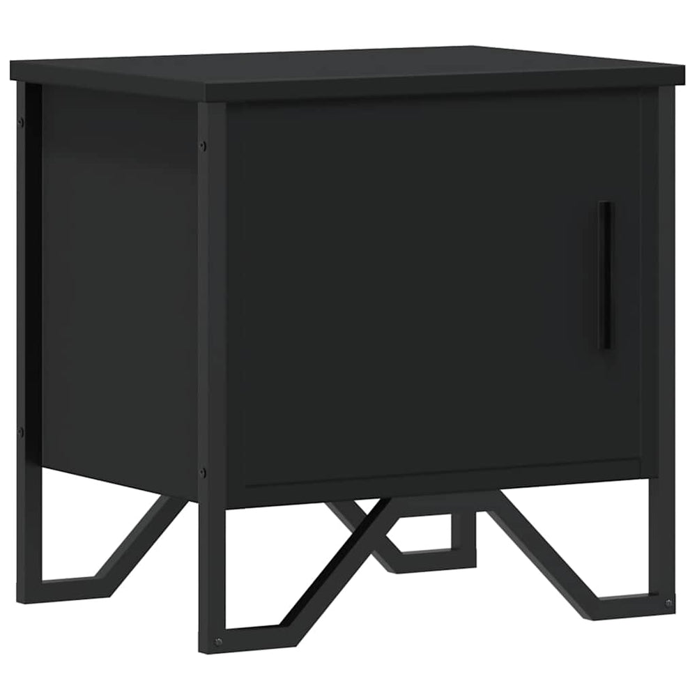 vidaXL Nightstand Black 40x30x40 cm Engineered Wood