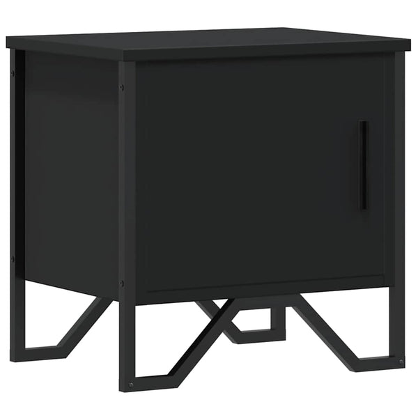 Schwarzer Nachttisch 40x30x40 cm