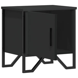 Schwarzer Nachttisch 40x30x40 cm