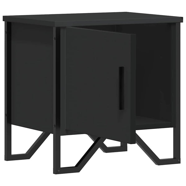 Schwarzer Nachttisch 40x30x40 cm