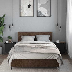 Nachttische Schwarz 40x40, 2er Set