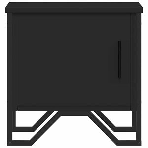 Nachttische Schwarz 40x40, 2er Set