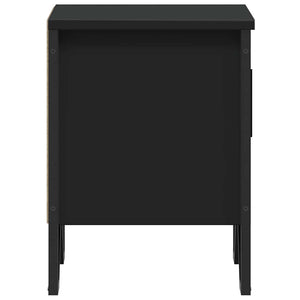 Nachttische Schwarz 40x40, 2er Set