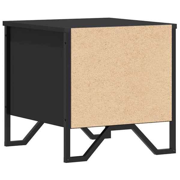 Nachttische Schwarz 40x40, 2er Set
