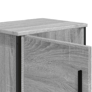 Grauer Nachttisch Sonoma, 40 cm