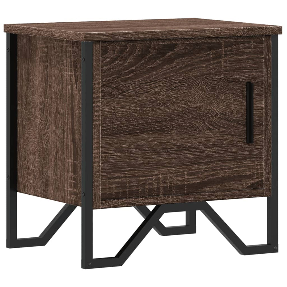 vidaXL Bedside Table Brown Oak-Look 40x30x40 cm Engineered Wood