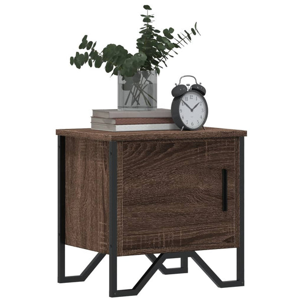 Nachttisch Braun Eichenoptik 40x30x40 cm