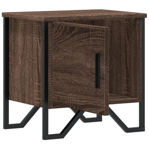 Nachttisch Braun Eichenoptik 40x30x40 cm
