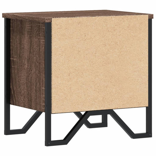 Nachttisch Braun Eichenoptik 40x30x40 cm