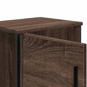 Nachttisch Braun Eichenoptik 40x30x40 cm