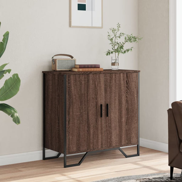 Sideboard Braun Eichenoptik 78 cm