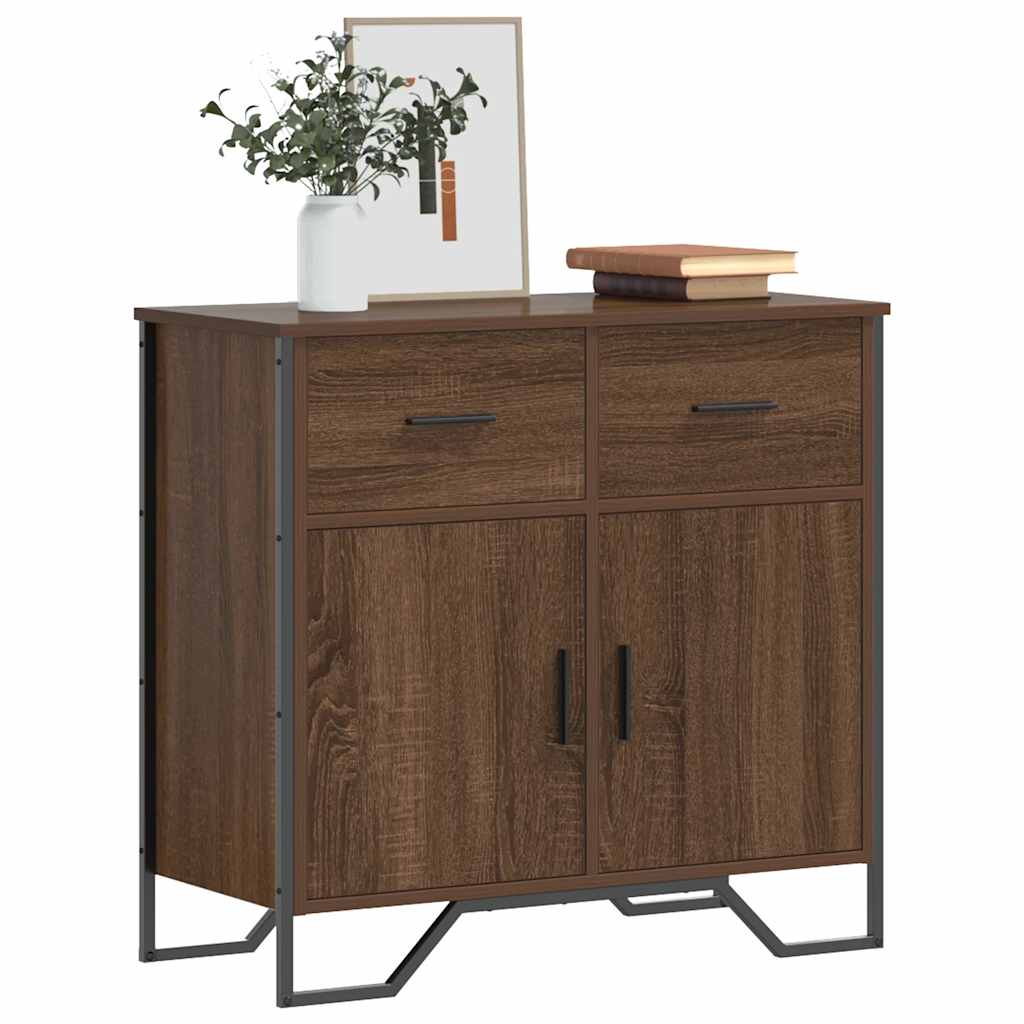 Sideboard Braun Eichenoptik 79,5 cm