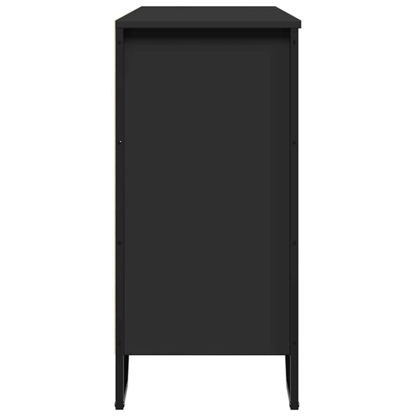 Schwarzes Sideboard 101 cm Holzwerkstoff