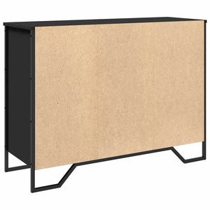 Schwarzes Sideboard 101 cm Holzwerkstoff