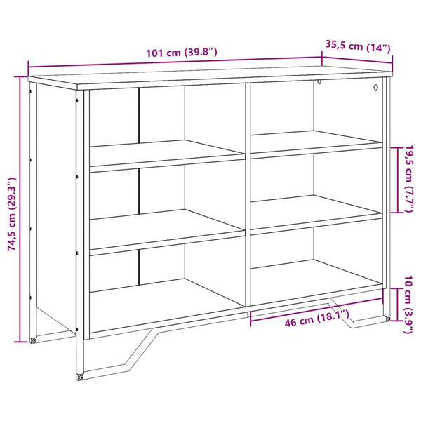 Sideboard Räuchereiche 101 cm