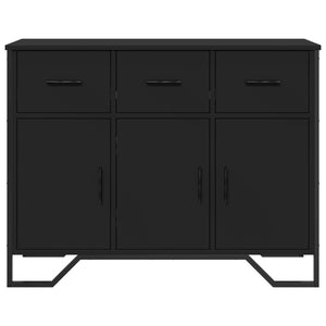 Schwarzes Sideboard 97 cm Holzwerkstoff
