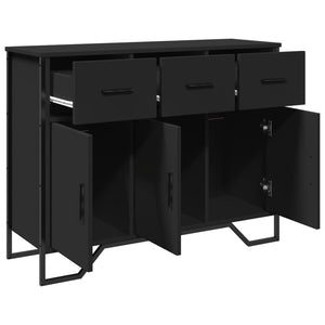Schwarzes Sideboard 97 cm Holzwerkstoff