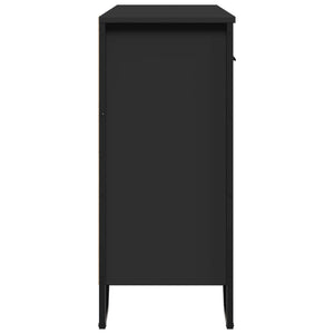 Schwarzes Sideboard 97 cm Holzwerkstoff