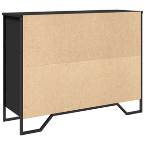 Schwarzes Sideboard 97 cm Holzwerkstoff