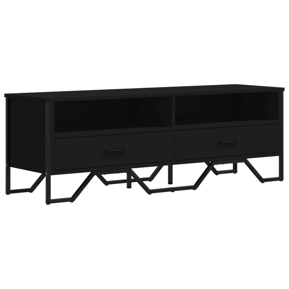 Schwarzer TV-Schrank 122 cm
