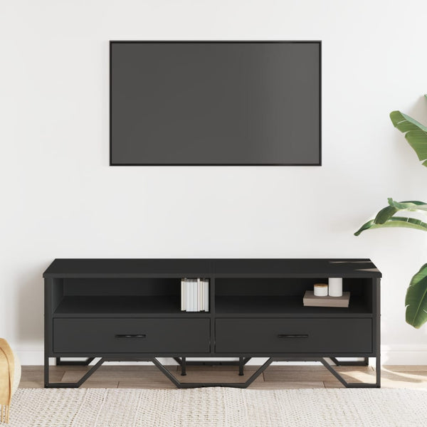 Schwarzer TV-Schrank 122 cm