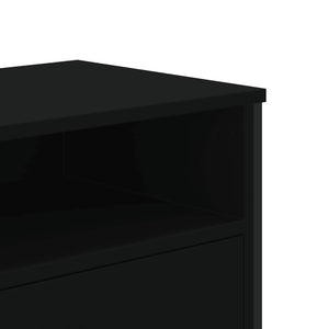 Schwarzer TV-Schrank 122 cm