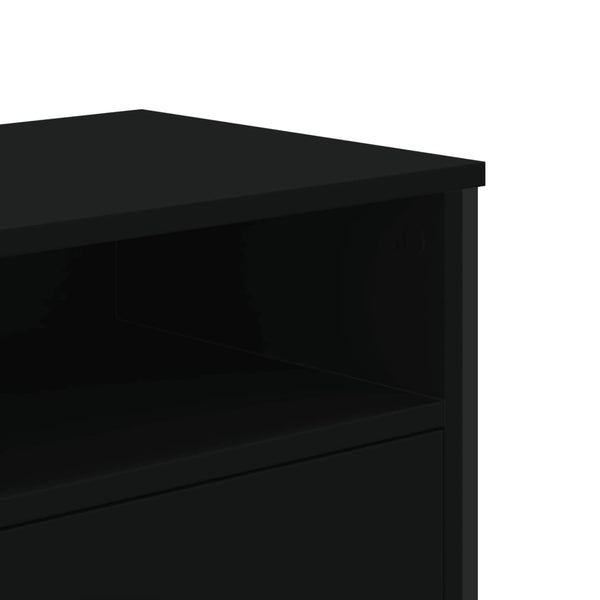 Schwarzer TV-Schrank 122 cm