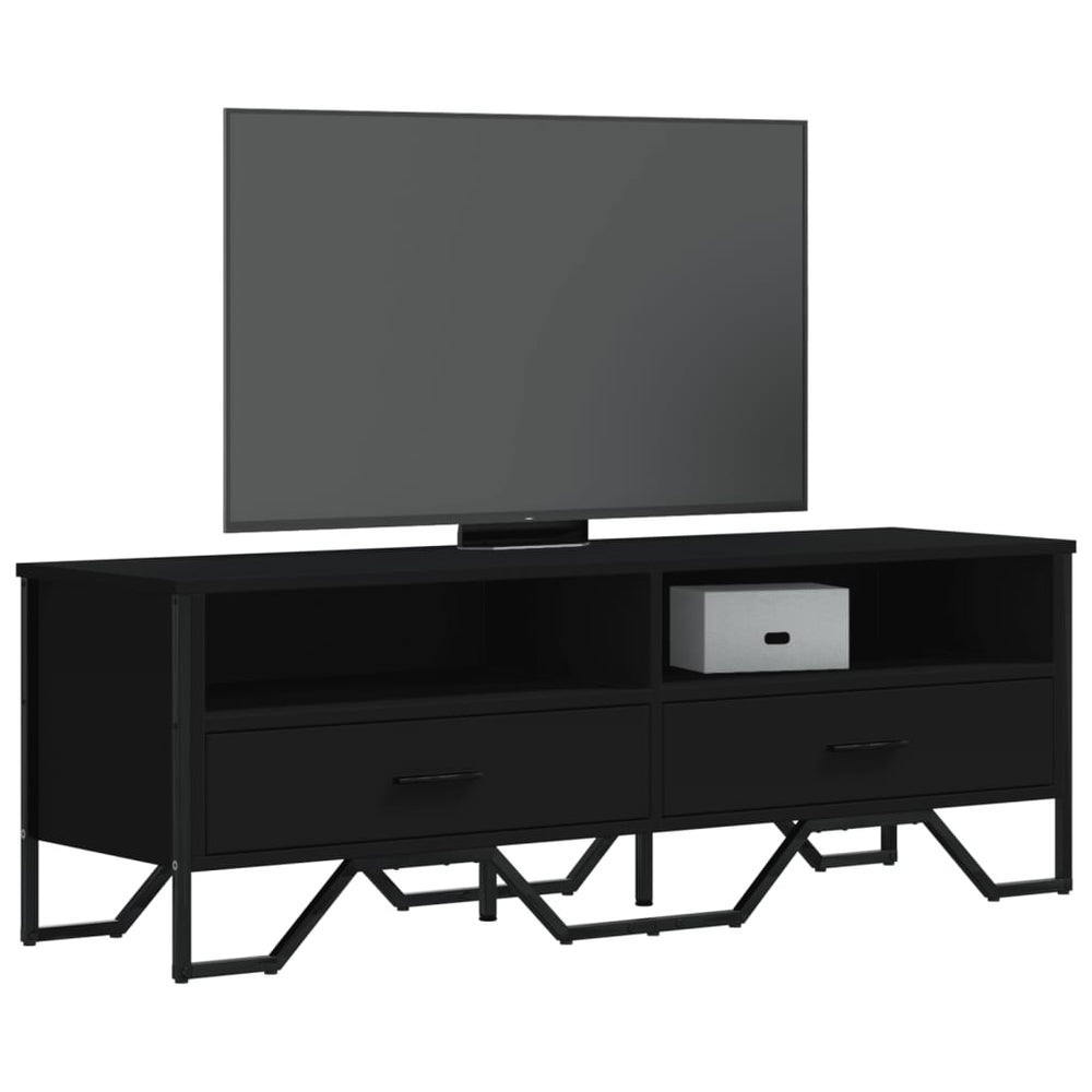 Schwarzer TV-Schrank 122 cm