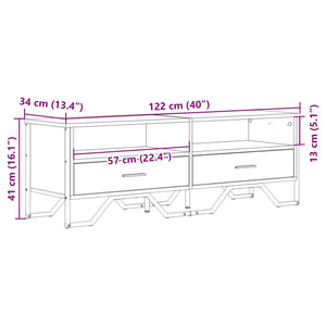 TV-Schrank Sonoma Eiche 122 cm