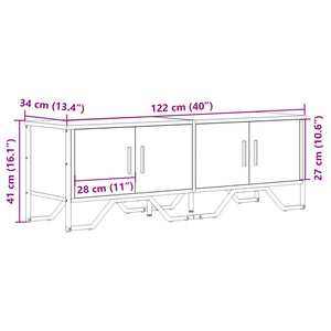 TV Schrank Braun Eichenoptik