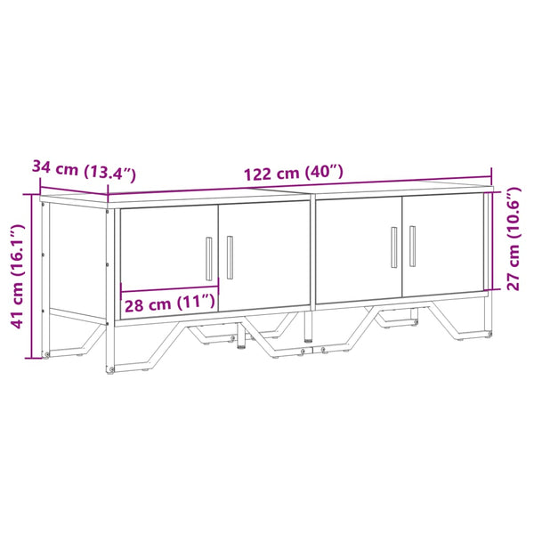 TV Schrank Braun Eichenoptik